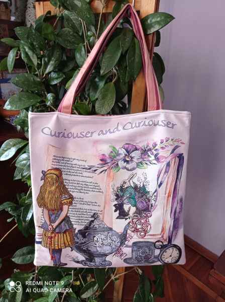 Borsa "Alice - Curiouser and curiouser"