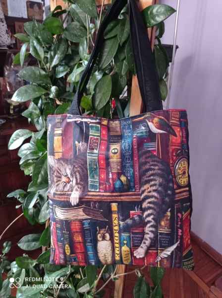 Borsa "La libreria del gatto"