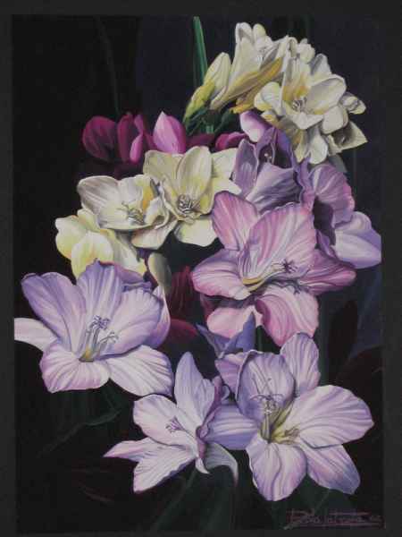 Fresie - tempera su carta 35x50 cm