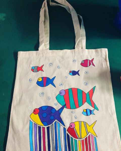 Shopper dipinta a mano