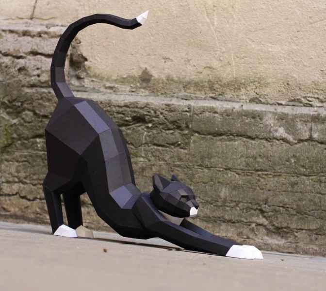 gatto 3d