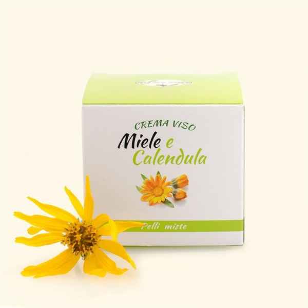 Crema Viso Miele e Calendula per pelli miste 50 ml